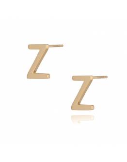 Обеци Alphabet Gold Z