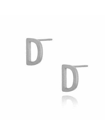 Обеци Alphabet Silver D