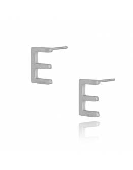 Обеци Alphabet Silver E