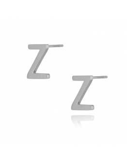 Обеци Alphabet Silver Z