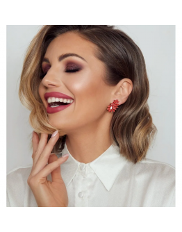 Обеци Honestly Light Red