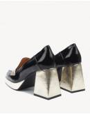 Обувки Sally Black & Gold